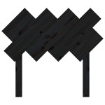 vidaXL Tăblie de pat, negru, 92x3x81 cm, lemn masiv de pin
