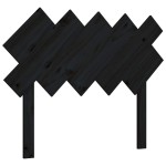 vidaXL Tăblie de pat, negru, 104x3x80,5 cm, lemn masiv de pin vidaXL Tăblie de pat, negru, 104x3x80,5 cm, lemn masiv de pin