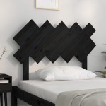 vidaXL Tăblie de pat, negru, 104x3x80,5 cm, lemn masiv de pin vidaXL Tăblie de pat, negru, 104x3x80,5 cm, lemn masiv de pin