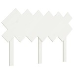 vidaXL Tăblie de pat, alb, 122,5x3x80,5 cm, lemn masiv de pin