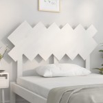 vidaXL Tăblie de pat, alb, 122,5x3x80,5 cm, lemn masiv de pin