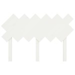 vidaXL Tăblie de pat, alb, 122,5x3x80,5 cm, lemn masiv de pin