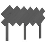 vidaXL Tăblie de pat, gri, 122,5x3x80,5 cm, lemn masiv de pin vidaXL Tăblie de pat, gri, 122,5x3x80,5 cm, lemn masiv de pin