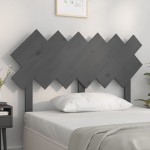 vidaXL Tăblie de pat, gri, 122,5x3x80,5 cm, lemn masiv de pin vidaXL Tăblie de pat, gri, 122,5x3x80,5 cm, lemn masiv de pin