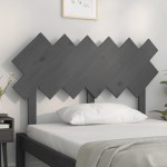 vidaXL Tăblie de pat, gri, 122,5x3x80,5 cm, lemn masiv de pin vidaXL Tăblie de pat, gri, 122,5x3x80,5 cm, lemn masiv de pin