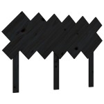 vidaXL Tăblie de pat, negru, 122,5x3x80,5 cm, lemn masiv de pin vidaXL Tăblie de pat, negru, 122,5x3x80,5 cm, lemn masiv de pin