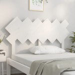 vidaXL Tăblie de pat, alb, 132x3x81 cm, lemn masiv de pin vidaXL Tăblie de pat, alb, 132x3x81 cm, lemn masiv de pin