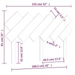 vidaXL Tăblie de pat, alb, 132x3x81 cm, lemn masiv de pin vidaXL Tăblie de pat, alb, 132x3x81 cm, lemn masiv de pin
