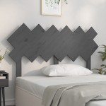vidaXL Tăblie de pat, gri, 132x3x81 cm, lemn masiv de pin