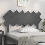vidaXL Tăblie de pat, gri, 132x3x81 cm, lemn masiv de pin