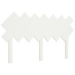 vidaXL Tăblie de pat, alb, 141x3x80,5 cm, lemn masiv de pin