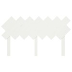 vidaXL Tăblie de pat, alb, 141x3x80,5 cm, lemn masiv de pin