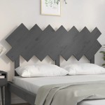 vidaXL Tăblie de pat, gri, 141x3x80,5 cm, lemn masiv de pin