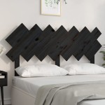 vidaXL Tăblie de pat, negru, 141x3x80,5 cm, lemn masiv de pin vidaXL Tăblie de pat, negru, 141x3x80,5 cm, lemn masiv de pin