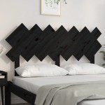 vidaXL Tăblie de pat, negru, 141x3x80,5 cm, lemn masiv de pin vidaXL Tăblie de pat, negru, 141x3x80,5 cm, lemn masiv de pin