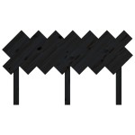 vidaXL Tăblie de pat, negru, 141x3x80,5 cm, lemn masiv de pin vidaXL Tăblie de pat, negru, 141x3x80,5 cm, lemn masiv de pin