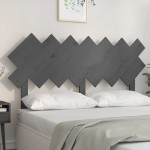 vidaXL Tăblie de pat, gri, 151,5x3x81 cm, lemn masiv de pin