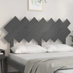vidaXL Tăblie de pat, gri, 151,5x3x81 cm, lemn masiv de pin