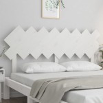 vidaXL Tăblie de pat, alb, 159,5x3x80,5 cm, lemn masiv de pin vidaXL Tăblie de pat, alb, 159,5x3x80,5 cm, lemn masiv de pin