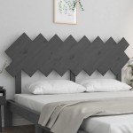 vidaXL Tăblie de pat, gri, 159,5x3x80,5 cm, lemn masiv de pin