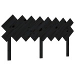 vidaXL Tăblie de pat, negru, 159,5x3x80,5 cm, lemn masiv de pin vidaXL Tăblie de pat, negru, 159,5x3x80,5 cm, lemn masiv de pin