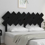 vidaXL Tăblie de pat, negru, 159,5x3x80,5 cm, lemn masiv de pin vidaXL Tăblie de pat, negru, 159,5x3x80,5 cm, lemn masiv de pin