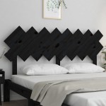 vidaXL Tăblie de pat, negru, 159,5x3x80,5 cm, lemn masiv de pin vidaXL Tăblie de pat, negru, 159,5x3x80,5 cm, lemn masiv de pin