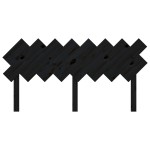 vidaXL Tăblie de pat, negru, 159,5x3x80,5 cm, lemn masiv de pin vidaXL Tăblie de pat, negru, 159,5x3x80,5 cm, lemn masiv de pin