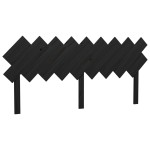 vidaXL Tăblie de pat, negru, 178x3x80,5 cm, lemn masiv de pin