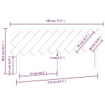 vidaXL Tăblie de pat, alb, 196x3x80,5 cm, lemn masiv de pin vidaXL Tăblie de pat, alb, 196x3x80,5 cm, lemn masiv de pin