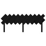 vidaXL Tăblie de pat, negru, 196x3x80,5 cm, lemn masiv de pin