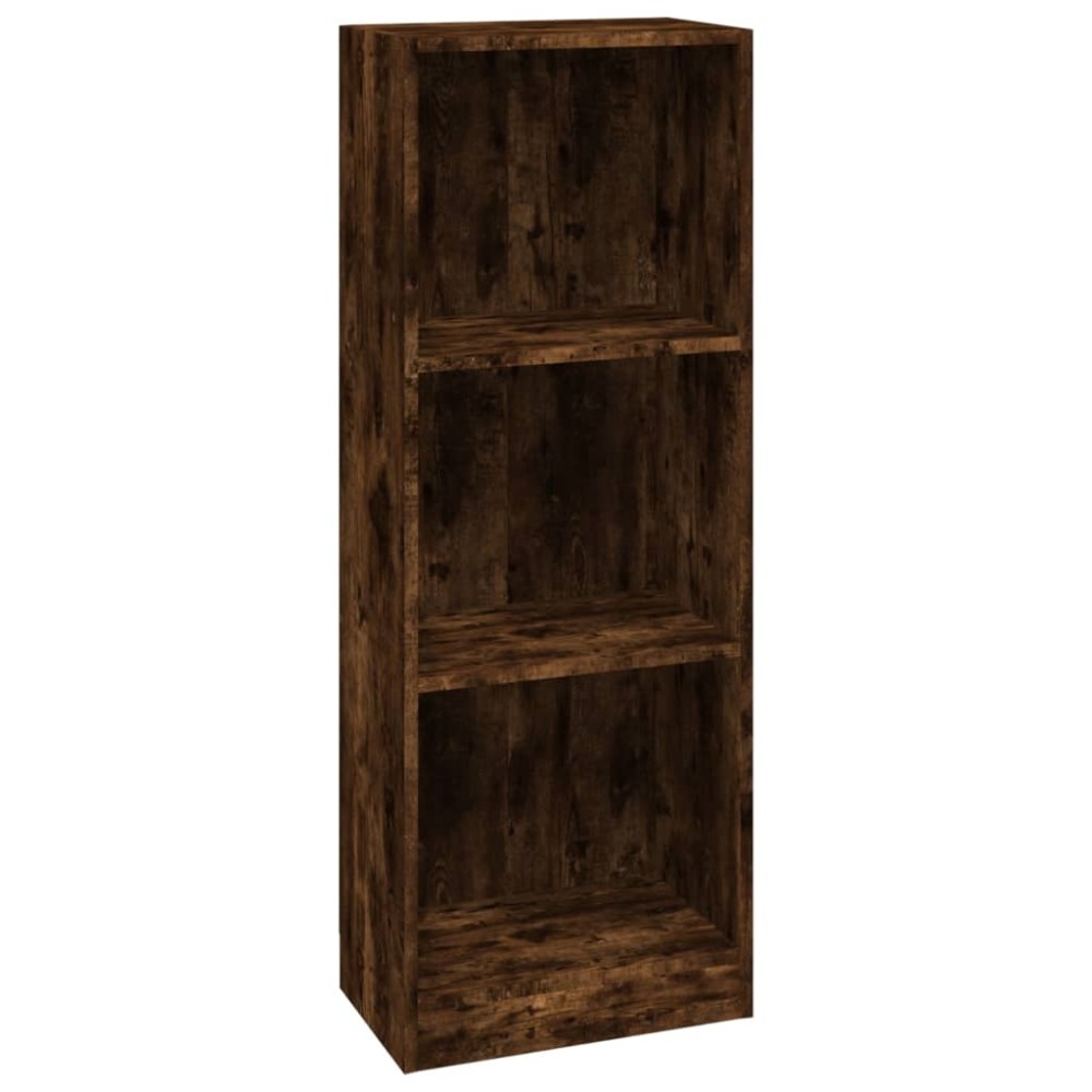 vidaXL Bibliotecă 3 niveluri stejar fumuriu 40x24x109 cm lemn compozit