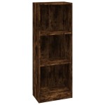 vidaXL Bibliotecă 3 niveluri stejar fumuriu 40x24x109 cm lemn compozit vidaXL Bibliotecă 3 niveluri stejar fumuriu 40x24x109 cm lemn compozit