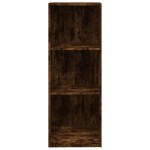 vidaXL Bibliotecă 3 niveluri stejar fumuriu 40x24x109 cm lemn compozit vidaXL Bibliotecă 3 niveluri stejar fumuriu 40x24x109 cm lemn compozit