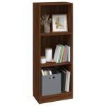 vidaXL Bibliotecă cu 3 niveluri stejar maro 40x24x109 cm lemn compozit vidaXL Bibliotecă cu 3 niveluri stejar maro 40x24x109 cm lemn compozit