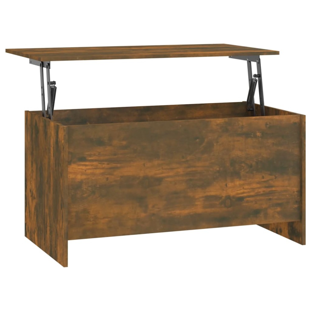 vidaXL Măsuță de cafea stejar fumuriu 102x55,5x52,5 cm lemn prelucrat
