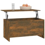 vidaXL Măsuță de cafea stejar fumuriu 102x55,5x52,5 cm lemn prelucrat