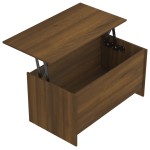 vidaXL Măsuță de cafea, stejar maro, 102x55,5x52,5 cm, lemn prelucrat vidaXL Măsuță de cafea, stejar maro, 102x55,5x52,5 cm, lemn prelucrat