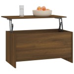 vidaXL Măsuță de cafea, stejar maro, 102x55,5x52,5 cm, lemn prelucrat vidaXL Măsuță de cafea, stejar maro, 102x55,5x52,5 cm, lemn prelucrat