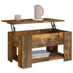 vidaXL Măsuță de cafea, stejar fumuriu, 79x49x41 cm, lemn prelucrat vidaXL Măsuță de cafea, stejar fumuriu, 79x49x41 cm, lemn prelucrat