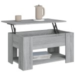 vidaXL Măsuță de cafea, gri sonoma, 79x49x41 cm, lemn prelucrat vidaXL Măsuță de cafea, gri sonoma, 79x49x41 cm, lemn prelucrat