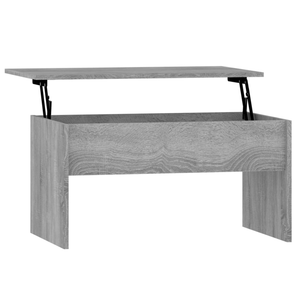 vidaXL Măsuță de cafea, gri sonoma, 80x50,5x41,5 cm, lemn prelucrat