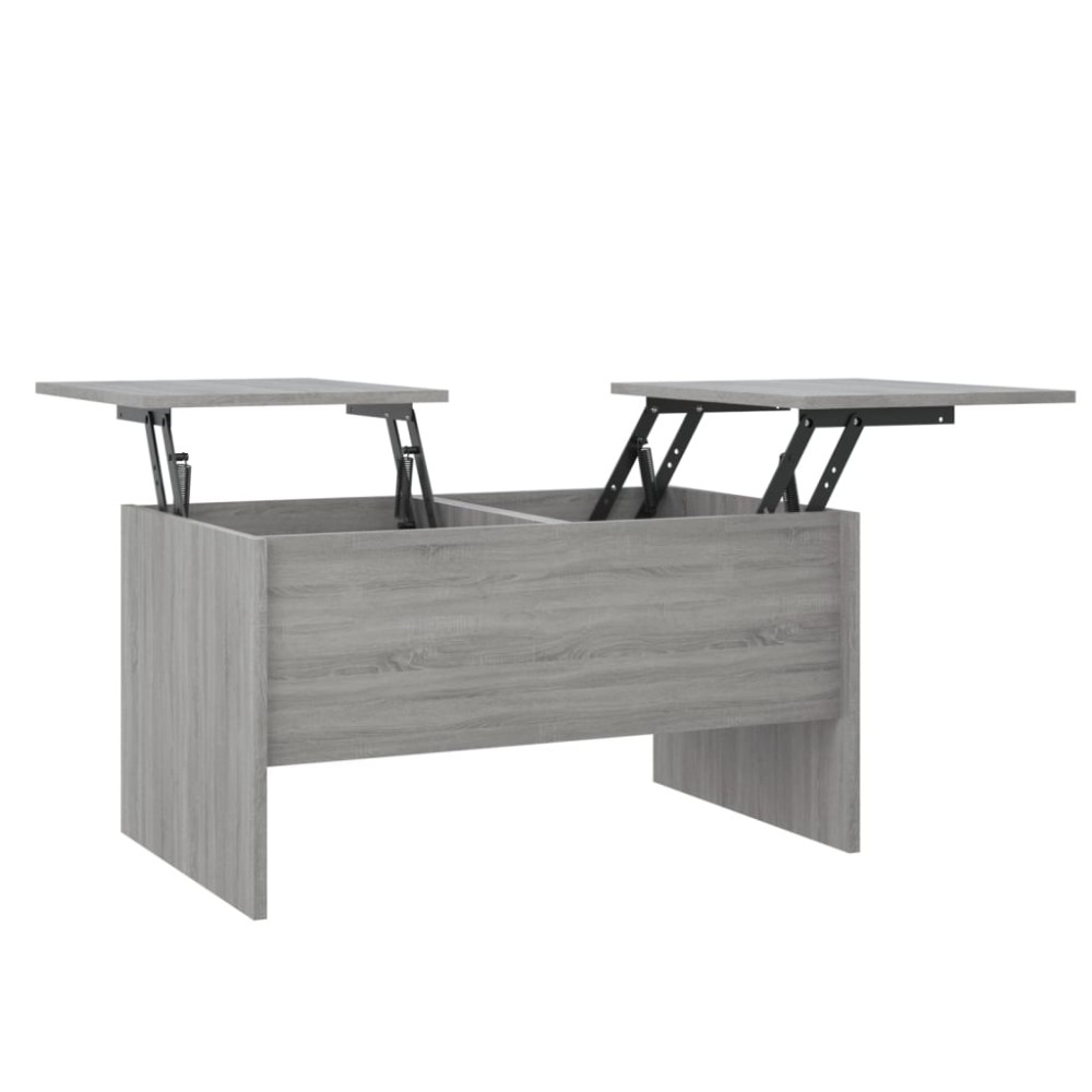 vidaXL Măsuță de cafea, gri sonoma, 80x50x42,5 cm, lemn prelucrat