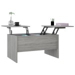 vidaXL Măsuță de cafea, gri sonoma, 80x50x42,5 cm, lemn prelucrat