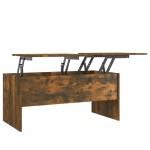vidaXL Măsuță de cafea stejar fumuriu 102x50,5x46,5 cm lemn prelucrat
