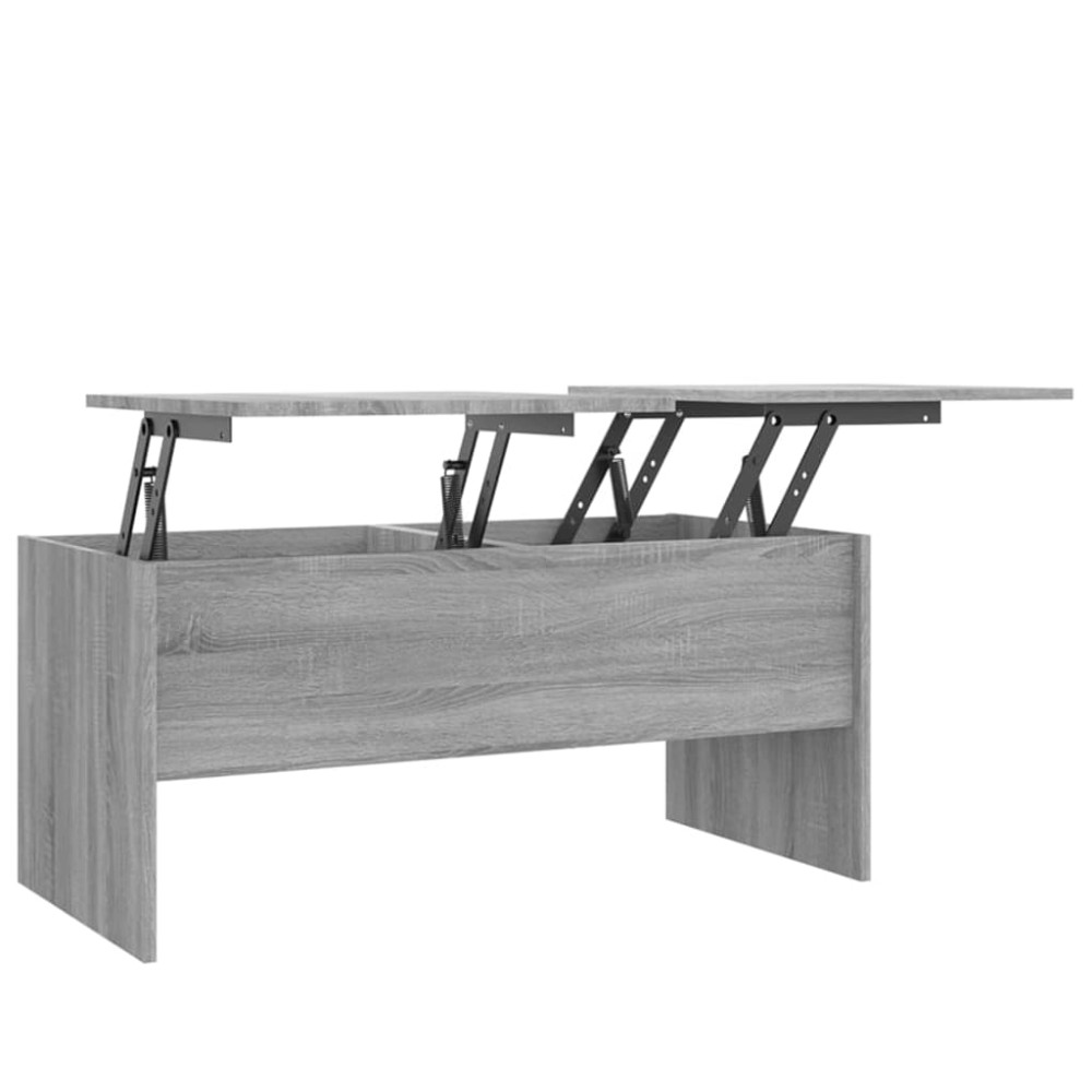 vidaXL Măsuță de cafea, gri sonoma, 102x50,5x46,5 cm, lemn prelucrat