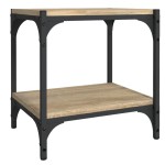 vidaXL Comodă TV, stejar sonoma, 40x33x41 cm, lemn prelucrat și oțel vidaXL Comodă TV, stejar sonoma, 40x33x41 cm, lemn prelucrat și oțel