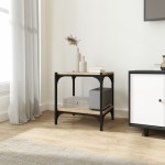 vidaXL Comodă TV, stejar sonoma, 40x33x41 cm, lemn prelucrat și oțel vidaXL Comodă TV, stejar sonoma, 40x33x41 cm, lemn prelucrat și oțel