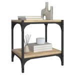 vidaXL Comodă TV, stejar sonoma, 40x33x41 cm, lemn prelucrat și oțel vidaXL Comodă TV, stejar sonoma, 40x33x41 cm, lemn prelucrat și oțel