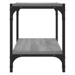 vidaXL Comodă TV, gri sonoma, 40x33x41 cm, lemn prelucrat și oțel vidaXL Comodă TV, gri sonoma, 40x33x41 cm, lemn prelucrat și oțel